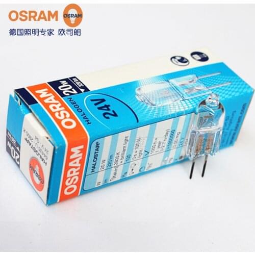 5pcs/Lot 24V 20W For Osram 64435,G4 F2A Bulb,Halostar UV-STOP 64435 U,24V20W Tungsten Halogen Lamp,64435U 20T3Q/CL/24V