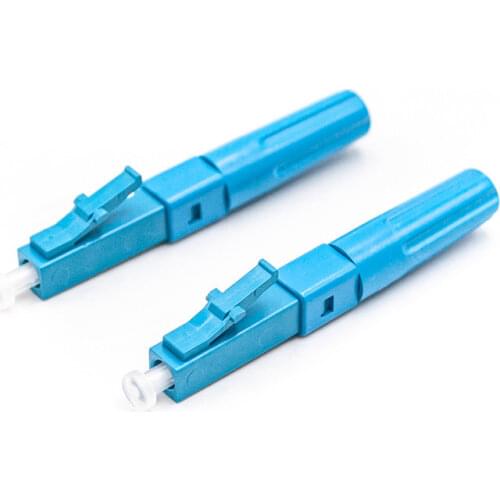 50 pcs Field Quick Assembly LC UPC MM 50/125 Fast Connector Single-Mode Connector FTTH Tool Cold Connector Tool Fiber Optic