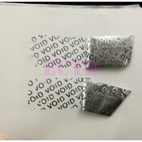 500pcs Black Security Tamper Evident Warranty Void Label Stickers 40mm x 20mm