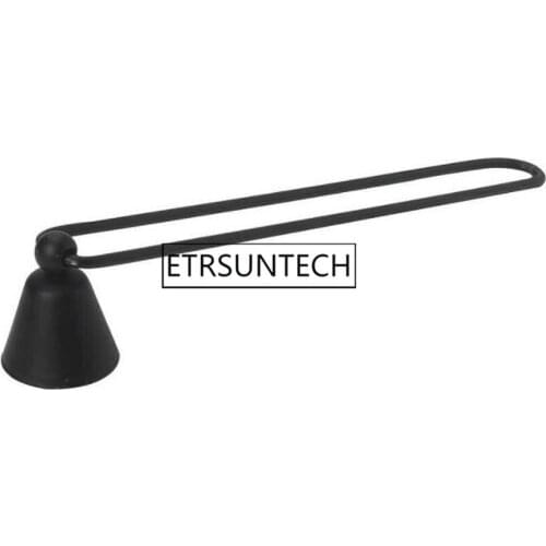 60pcs Metal Home Use Black Candle Extinguisher Extinguish Candles Candle Flame Wick Bell Shaped Trimmer Tool