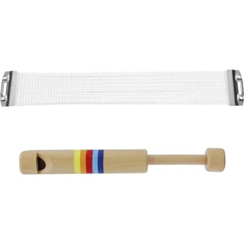 2 Pcs Musical Instrument Accessories: 1 Pcs Snare Wire 20 Strand & 1 Pcs Wooden Flute