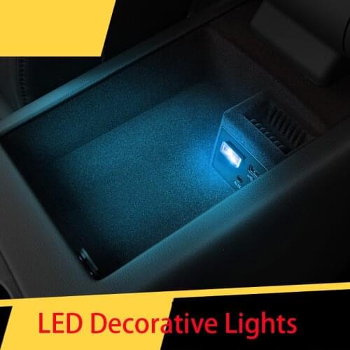 For volkswagen Passat B8 2016-2019 Car USB Decorative Lamp Lighting LED Universal Portable Plug Car modification accessories