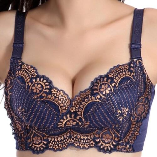 Women Push Up Bra One-piece Seamless Womens Sexy Bras And Underwear Sets Lingerie Floral Lace Push Up Bra Set Super Push Up Bras