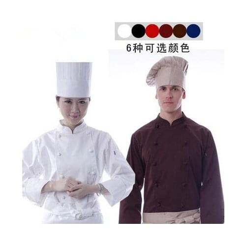 Chinese chef uniforms chef clothing long sleeve cook uniforms cook clothes china chef tops autumn chef clothes