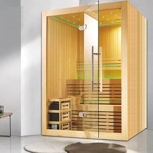 Indoor dry Sauna Room with two layer for 4-6 People M-6030