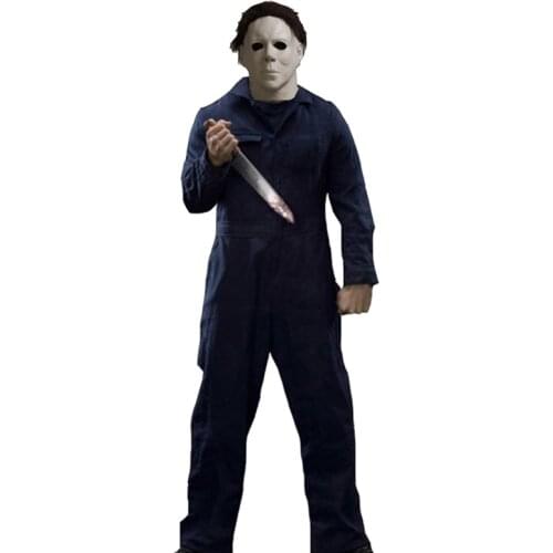 Halloween Cosplay Costumes Michael Myers Murderer Uniform Suits Horror Mask Head Masks For Men Women Halloween Carnival Party