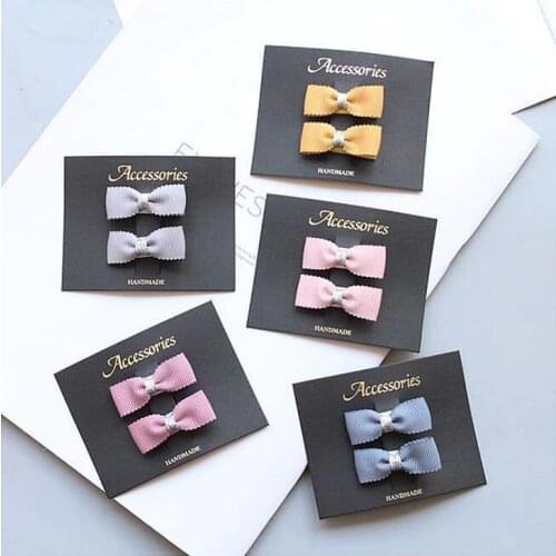 Cute Mix Colors Bows Hair Clips for Girls 8/10/12pcs/Set Striped Kids Toddlers Hairpins 3.5cm Barrettes Girls Hair Accessories