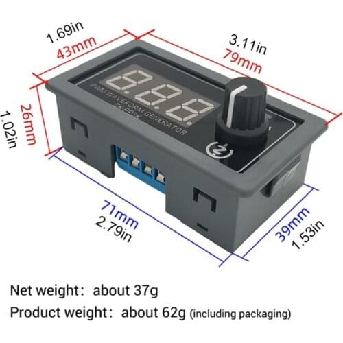 L69A PWM Pulse Frequency Duty Cycle Adjustable Module Signal Generator 1Hz-99Khz