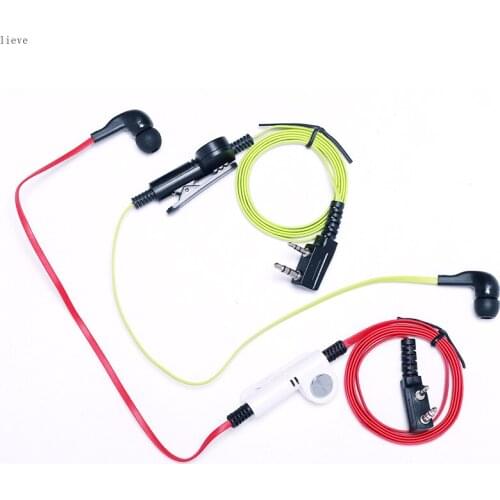 2021 Hot 2 Pin Noodle Style Earbud Headphone K Plug Earpiece Headset For Baofeng Uv-5R Bf-888S Uv5R Two Way Radio Dropshipping