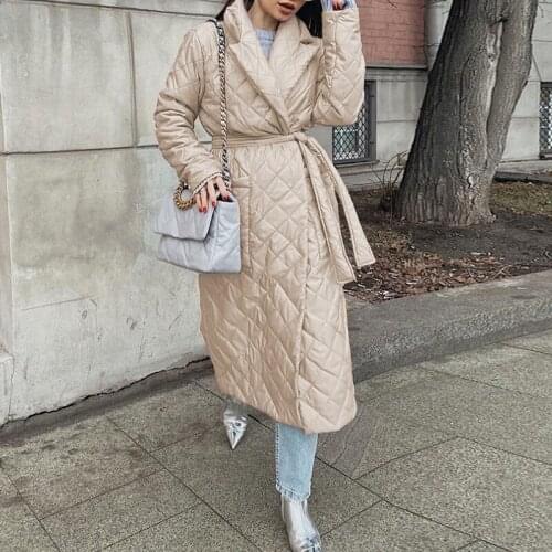 2021 New Winter Coat Women Korean Style Long Straight Casual Warm Jacket Woman Parka Coat High Quality Long Outerwear