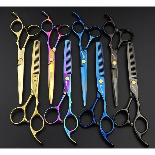 Barber dedicated 6-inch professional color scissors for hairdressing barber shop dedicated household haircut