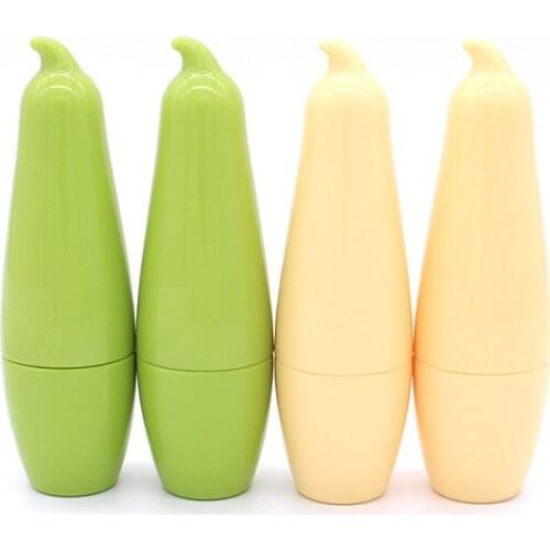 12.1mm Empty Lip balm Tube Plastic Lipstick Container Cosmetic Packaging Container Yellow Green Lip Stick Tubes 50pcs/Lot