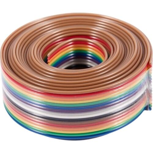 2M 1.27mm Pitch 16 Pin Flat IDC Ribbon Extension Cable Wire