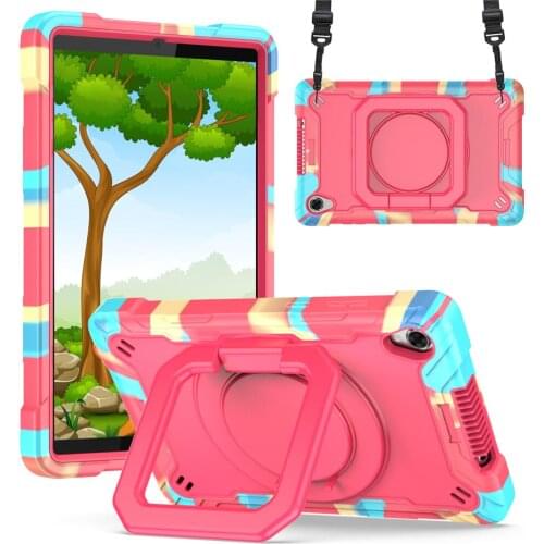 Silicone Tablet Case For Lenovo Tab M8 8.0'' TB-8705F Kids Stand Cover 360 Rotation Full Body Protect Back Shell