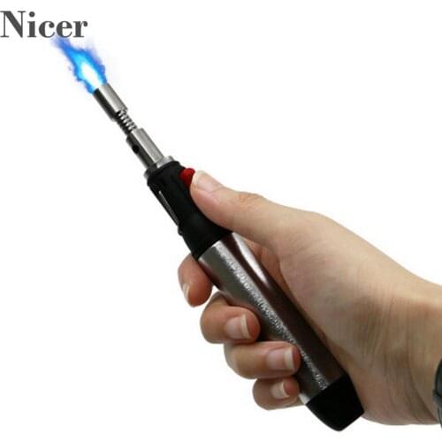 Welding Torches Tool Portable Cordless Electric Soldering Iron Gas Torch Flame Gas Torch Soldering Iron Tool Adjustable Torch