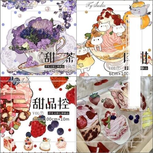 1 Loop Sweet Tea Food Desert Cake Washi Tape