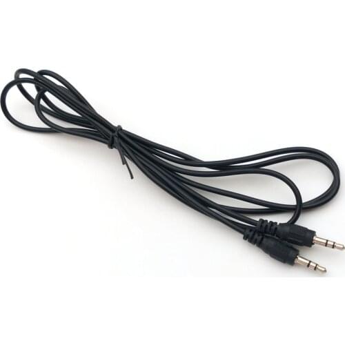 2pcs 3-Pole 3.5mm Male Jack Plug Male to Male Stereo Audio Adapter Cable 1.5M