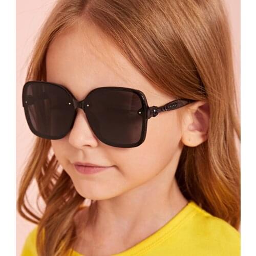2021 Oversize Square Children Sunglasses Fashion Colorful Gradient Kid Sun Glasses Boy Girl Unisex Vintage Goggle Mirror UV400