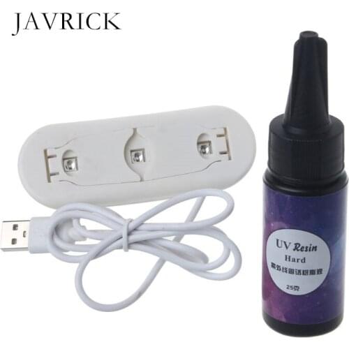 25 g LED UV Resin & 6 W UV LED Lamp Dryer Kit Resin Mold Hard Craft DIY Accessories Jewelry Making Tools