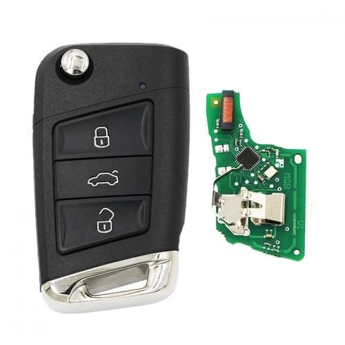 3 Button 433Mhz MQB for Volkswagen V W Golf MK7 Skoda Octavia A7 Remote Smart Car Key : 5G0 959 753 BC