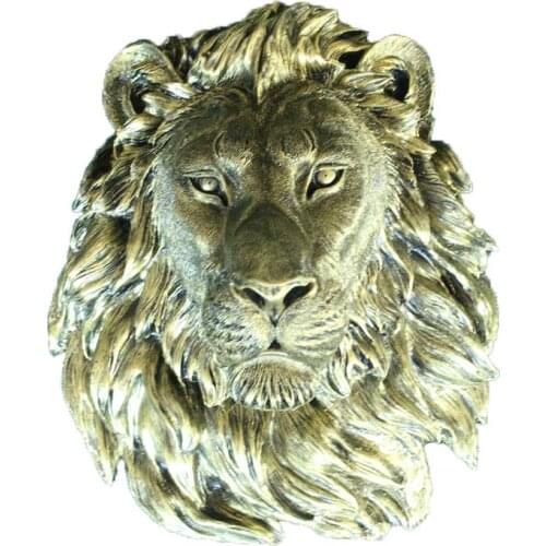 40cm fengshui Wall decorations, lion head, wall hanging, retro European style, simple wall decoration gifts decor ation maison