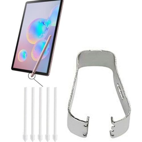 5pcs Touch Stylus Tips Nibs with Metal Clip for Samsung Galaxy Tab S6 T860 T865/S6 Lite Series Stylus S Pen