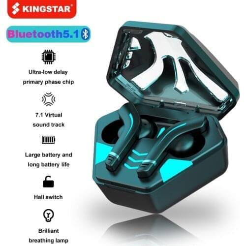 KINGSTAR TWS Wireless Gaming Earbuds Bluetooth 5.1 Headphone Stereo Earphones With Mic Sport Waterproof Headset For Phone Xiaomi
