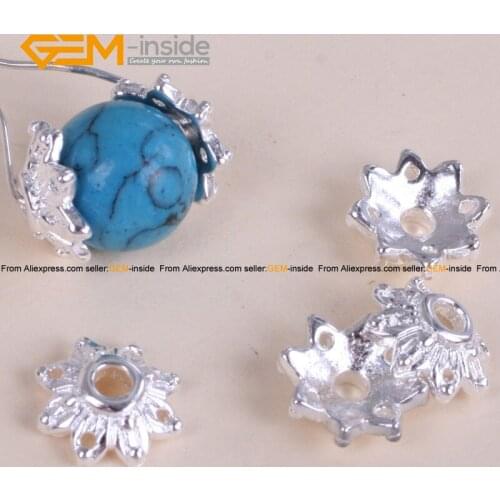 Tibetan Silver Flower Spacer 8mm Craft Beads Caps Component Jewelry Making Diy Bracelet Necklace 20 Pcs Free Shipping