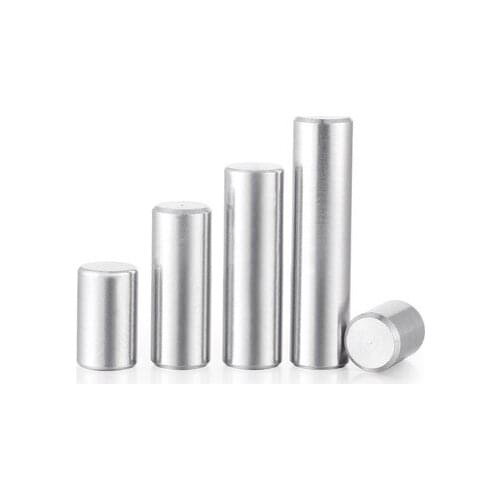 30pcs M1.6 cylindric​al pins flat head roller pin guide positioning bearing dowels solid stainless steel dowel 3mm-10mm length
