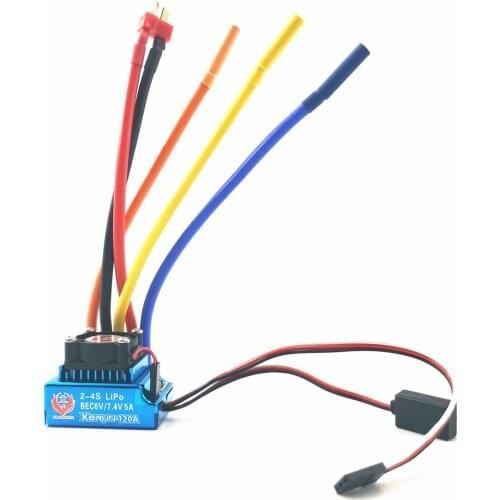 Fire Phoenix XERUN 120A brushless sensored ESC with sensor 2-4s Lipo 3 modes with BEC 6V/5A or 7.4V/5A ESC for RC cars