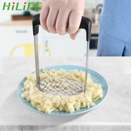 HILIFE Potato Masher Fruit Vegetable Tools Stainless Steel Potato Mud Accessories Pressure Mud Machine Kitchen Cooking Gadgets