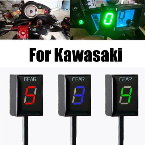 Gear Indicator For Kawasaki Vulcan 900 VN900 ZRX1200 ZRX 1200 Brute Force 750 Mule Motorcycle 1-6 Digital Gear Display Meter