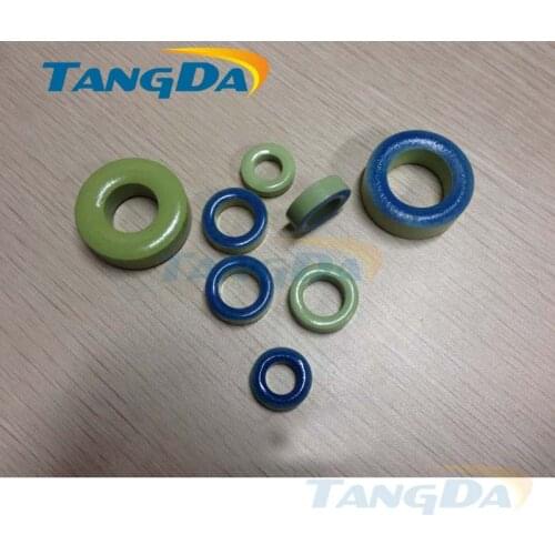 KT50-52 Tangda Iron Power Cores magnetite T50-52 12.7*7.7*4.83 mm green blue Ferrite Toroid Core iron power T50 with coating