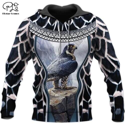 Love Falcon 3D Printed Mens Hoodie Animal Harajuku Streetwear Autumn Hooded Sweatshirt Unisex Casual Jacket Tracksuits DK038