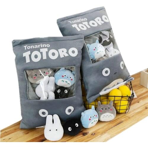 Dragon Cat Stuffed Pillow With 8pcs mini Black Cat dolls inside Push Throw Pillow Creative Family gift for Baby Girl and boy