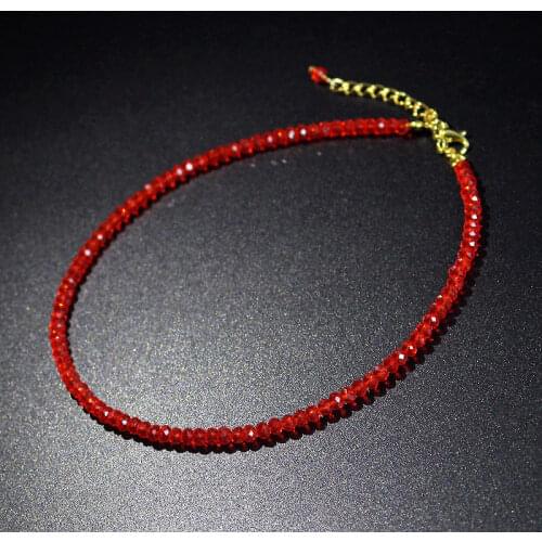 New Fashion Simple Black Stone Bead Short Choker Neckalce for Women Female Neck Clavicle Chain Collar Necklace Jewelry