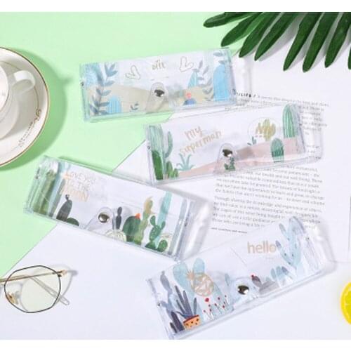 1pcs Cartoon Transparent Glasses Box Cute Animals Glasses Protection Carry Case Portable Travel Pvc Glasses Accessoires Random