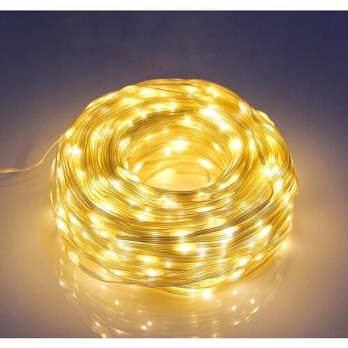 2M LED String Lights Fairy Leather Thread Lamp Indoor Outdoor Party Christmas Garden Garland Tree Street Wedding Decoration