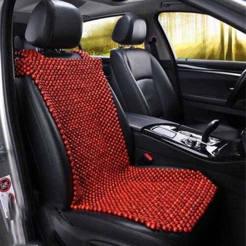 EXCEL LIFE Universal Natural Wood Beaded Seat Cover Massaging Cool Cushion For Car TruckFront Rear Seat Cushion Protector For Ca