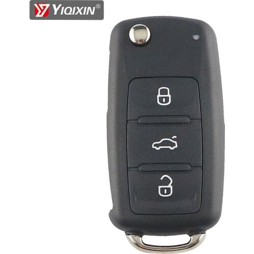 YIQIXIN 3 Button Car Remote Key Flip Folding Key Shell For Volkswagen For VW Jetta Golf Passat Beetle Skoda Seat Polo B5 Tiguan