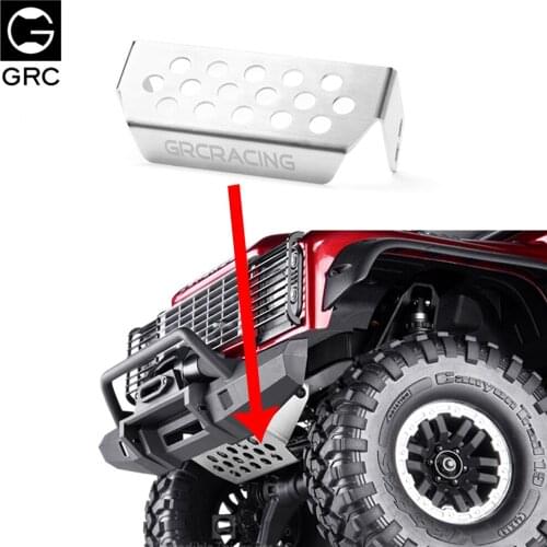 1pcs RC Car GRC Metal stainless steel Front Bumper Bottom chassis protection Guard for 1/10 TRAXXAS TRX4 Defender Crawler Car