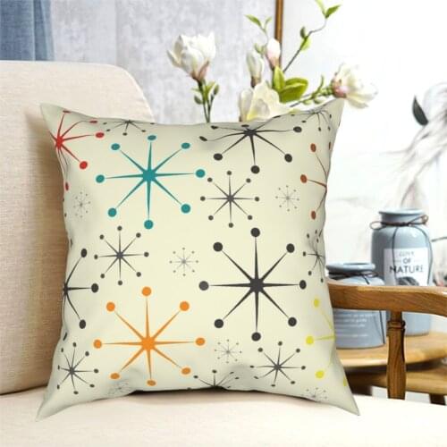 Atomic Retro Mid Century Printing Polyester Cushion Cover Decoration Pillow Case Cover Seater Dropshipping 40*40cm