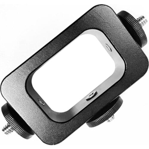 BGNing Aluminum Alloy Three-position Phone Clip Bracket Mount Adapter with 1/4 Screw for Gopro Xiaoyi EKEN Osmo Action Camera