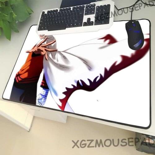 XGZ Youth Anime Large Size Mouse Pad Black Lock Side Naruto Laptop PC Desk Mat Handsome Boy Cloak Rubber Non-slip Universal