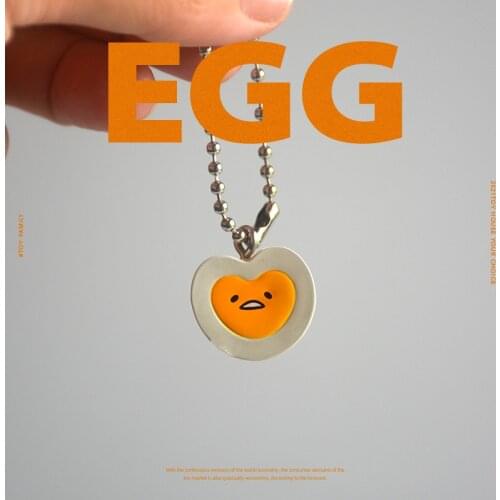 50PCS 1.5CM Cute egg yolk Jun pendant key pendant cartoon doll pendant DIY decorative Earrings accessories