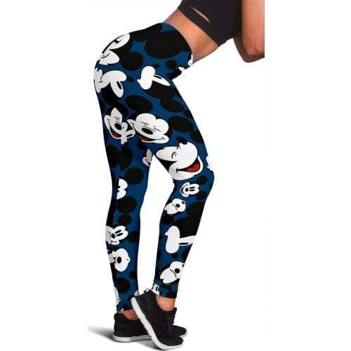 Disney mickey mouse Legging yoga pants Women high-waist peach hip sweat-absorbent yoga pants sports and leisure leggings