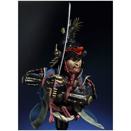 1:10 Scale Resin Bust Japanese Samurai (including 2 head) Figure Model Kit Free Shipping