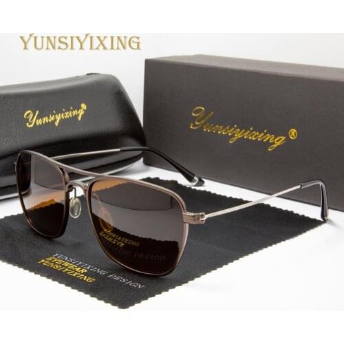 YUNSIYIXING Polarized Mens Sunglasses Aluminum Magnesium Sun Glasses Vintage Driving Eyewear Men Accessories gafas de sol 6502