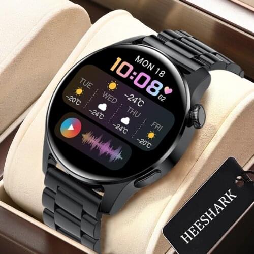 2021 New Bluetooth call Men Smart watch Heart rate Blood pressure sports Fitness watch Luxury Smart watch male for iOS Android