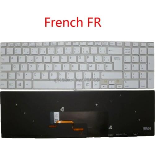 Laptop Backlit FR IT BE Keyboard For SONY For VAIO SVF152 SVF153 149241051FR 149241061IT 149241111BE French Italy Belgium new